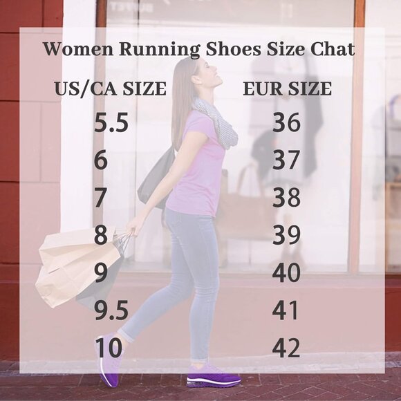 Ziitop Blue/pink Ladies Non Slip Lightweight Fashion Sneakers Breathable Shoes - Picture 7 of 7